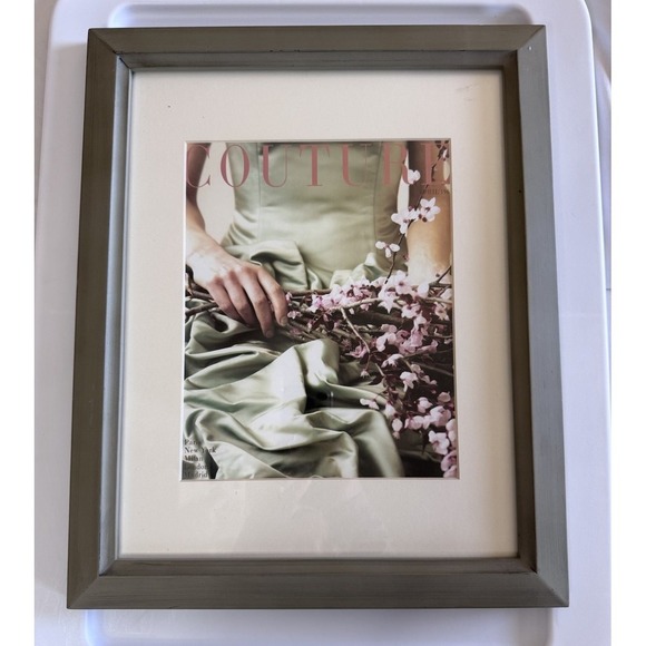 Other - Vintage High Fashion Couture Photo Print International Framed Matte Glass Art